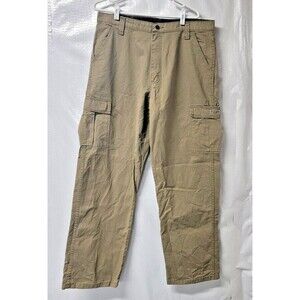 Wrangler Jeans - Men's Size 36 X 32 - Beige Khaki Cargo Classic Authentic Issue